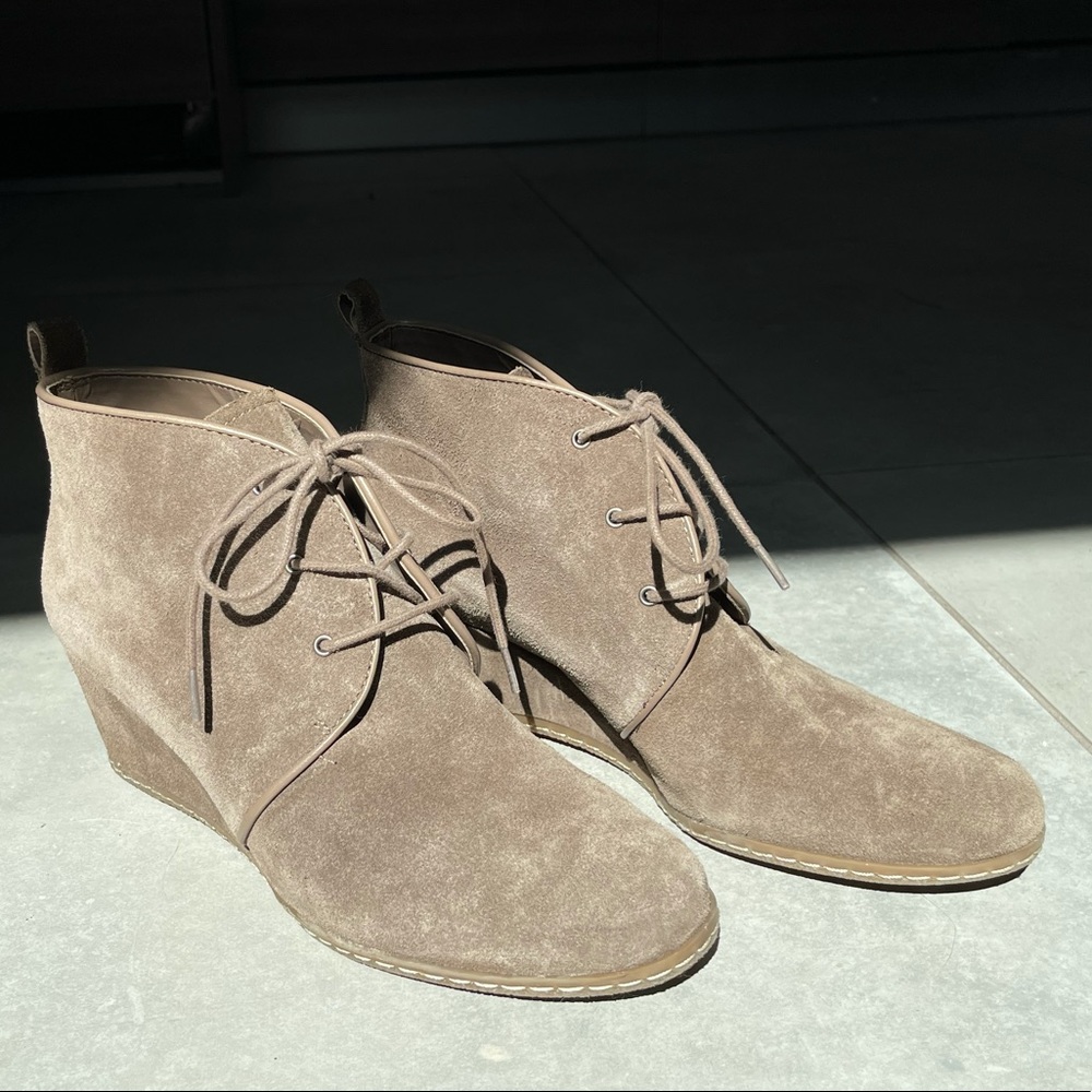 Franco Sarto heeled tie boots